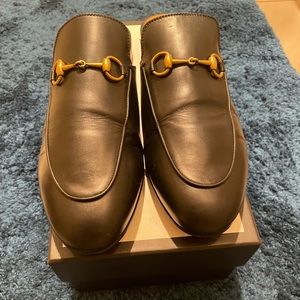 Gucci Princetown Leather Slippers